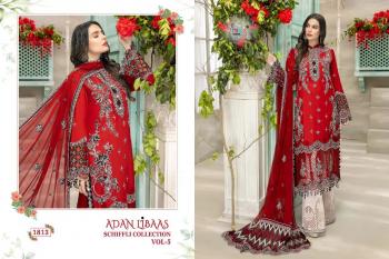 Shree fab adan libaas Schiffli collection 5 pakistani Suits