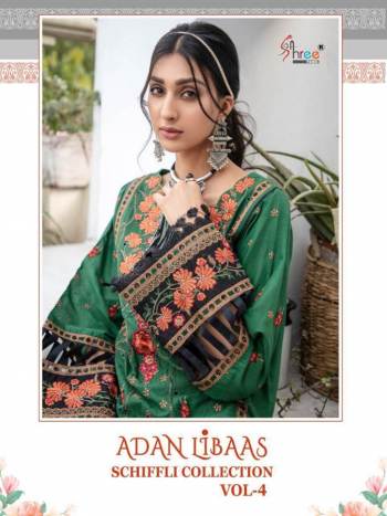 Shree Fab Adan Libas Chiffli collection vol 4 pakistani Suits