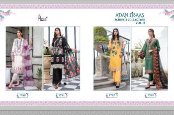 Shree Fab Adan Libas Chiffli collection vol 4 pakistani Suits