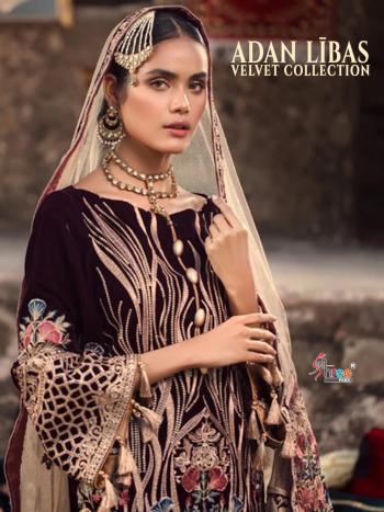 Shree fab Adan libas velvet pakistani Suits wholesaler