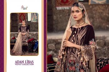 Shree fab Adan libas velvet pakistani Suits wholesaler