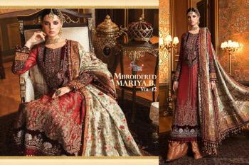 Shree fab Mbroidered mariya b vol 12 pakistani Suits