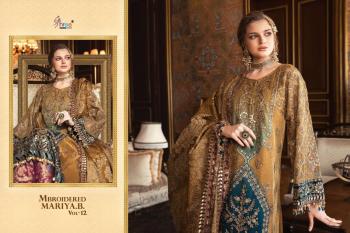 Shree fab Mbroidered mariya b vol 12 pakistani Suits