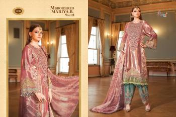 Shree fab Mbroidered mariya b vol 12 pakistani Suits