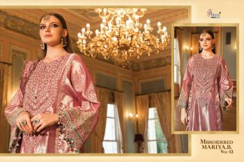 Shree fab Mbroidered mariya b vol 12 pakistani Suits