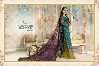 Shree fab Mbroidered Mariya b vol 14 Pakistani Suits Catalog