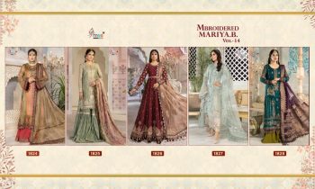 Shree fab Mbroidered Mariya b vol 14 Pakistani Suits Catalog