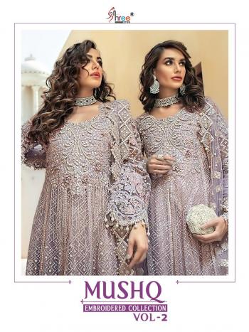 Shree Fab Mushq Embroidered collection vol 2 pakistani Suits