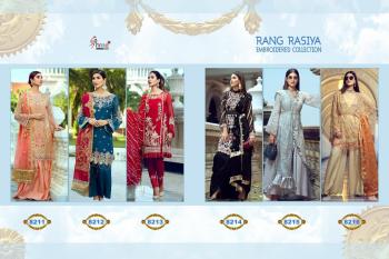 Shree fab Rang rasiya Embroidered collection pakistani suits