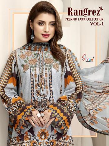 Shree fab Rangrez premium Lawn collection vol 1 Pakistani Suits