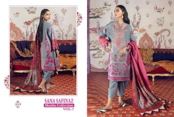 Shree Fab Sana Safinaz Muzlin collection 7 pakistani Suits