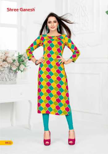 Shree Ganesh poorvi vol 1 rayon kurtis wholesaler