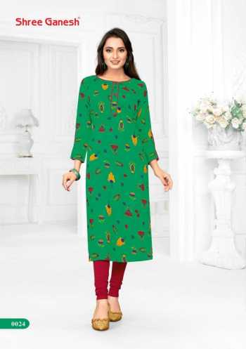 Shree Ganesh poorvi vol 1 rayon kurtis wholesaler