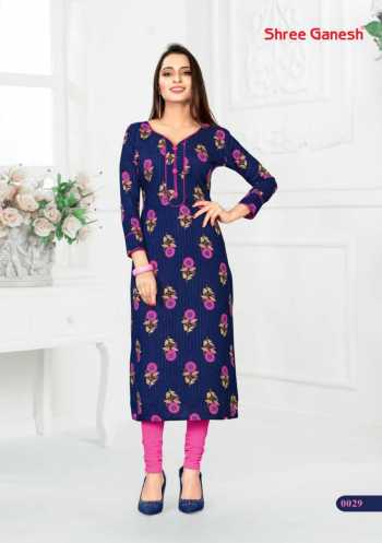 Shree Ganesh poorvi vol 1 rayon kurtis wholesaler