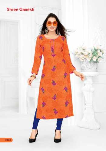 Shree Ganesh poorvi vol 1 rayon kurtis wholesaler