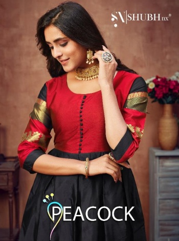 Shubh Nx Peacock Tafeeta kurtis buy wholesale Price