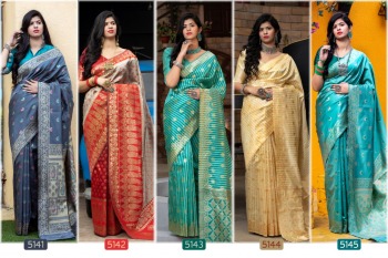 Shubh Vastra Rajwadi vol 3 Silk Wedding Saree wholesaler