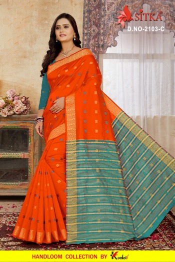 Sitka Berlin 2103 Series Cotton Saree wholesale Price