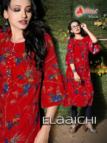 Sitka Elaaichi Party wear kurtis catalog wholesaler