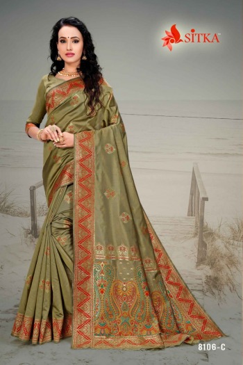 Sitka natural Silk handloom Silk Saree wholesale Price