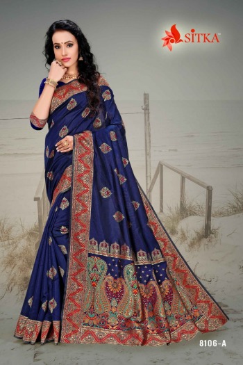 Sitka natural Silk handloom Silk Saree wholesale Price