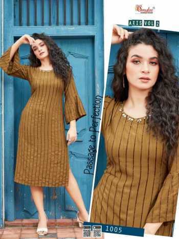 Smylee Axis vol 2 Lining kurtis wholesaler