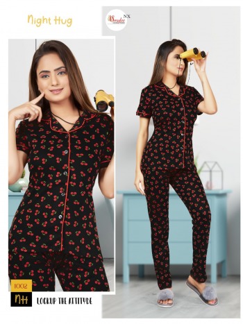 Smylee Night hug girls night suits buy wholesale price