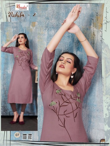 Smylee Nishika vol 2 Rayon kurtis wholesaler