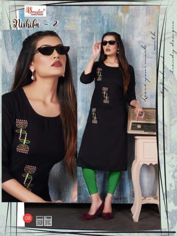 Smylee Nishika vol 2 Rayon kurtis wholesaler