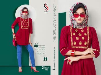 SS Kurtis Divine Rayon Western Tops wholesaler