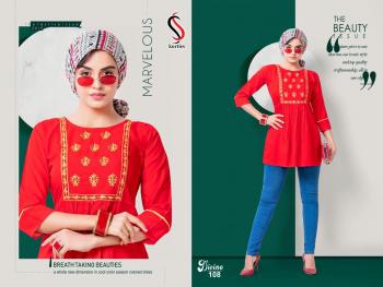 SS Kurtis Divine Rayon Western Tops wholesaler