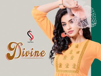 SS Kurtis Divine Rayon Western Tops wholesaler