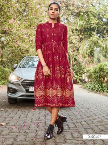 Style Our vol 3 Rayon Gold Party wear kurtis wholesaler