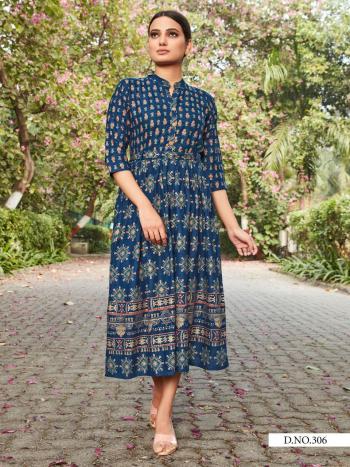 Style Our vol 3 Rayon Gold Party wear kurtis wholesaler