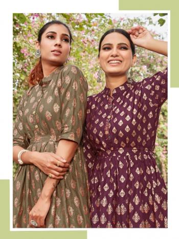 Style Our vol 3 Rayon Gold Party wear kurtis wholesaler