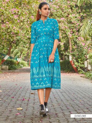 Style Our vol 3 Rayon Gold Party wear kurtis wholesaler