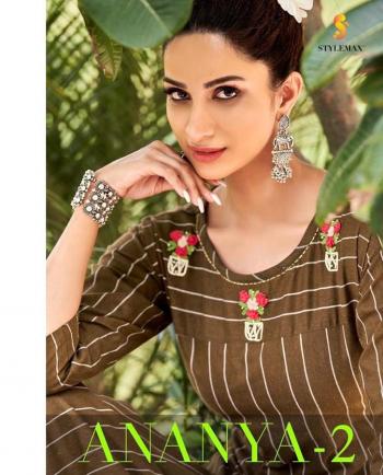 Stylemax Ananya vol 2 hand work kurtis with Pant