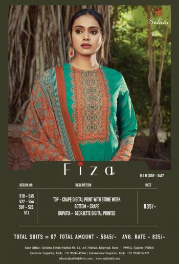 Sudriti Fiza Crape Suits catalog wholesaler