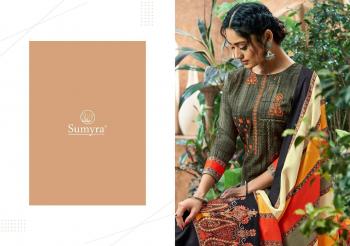 Sumyra Kashmiri Shawl Pashmina Self Embroidered salwar Kameez