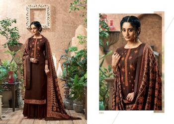 Sumyra Kashmiri Shawl Pashmina Self Embroidered salwar Kameez