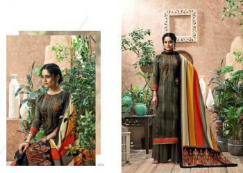 Sumyra Kashmiri Shawl Pashmina Self Embroidered salwar Kameez