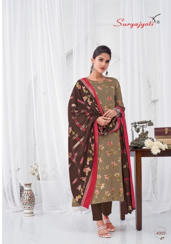 Suryajyoti Nitya vol 4 Satin cotton Salwar Kameez wholesaler