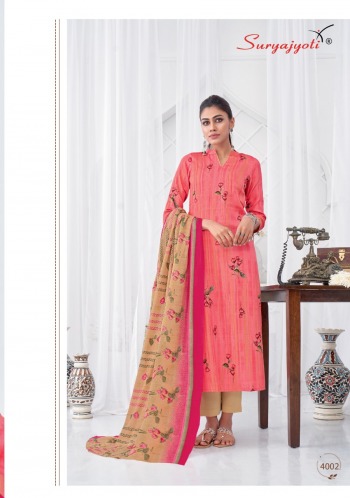 Suryajyoti Nitya vol 4 Satin cotton Salwar Kameez wholesaler