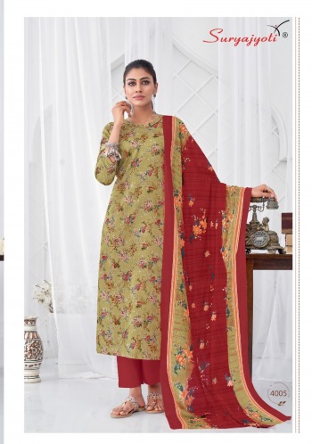 Suryajyoti Nitya vol 4 Satin cotton Salwar Kameez wholesaler