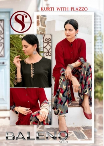 Sweety Baleno vol 9 Kurtis with palazzo wholesaler