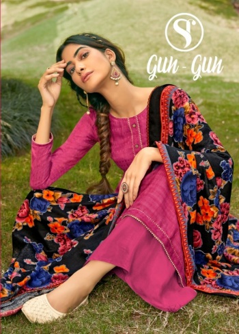 Sweety Gun Gun Pashmina Winter Woollen salwar Kameez