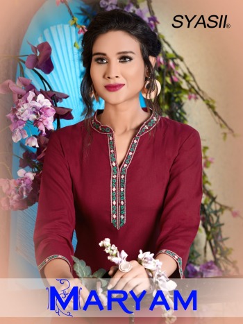 Syasii Maryam Rayon daily wear Kurtis wholesaler