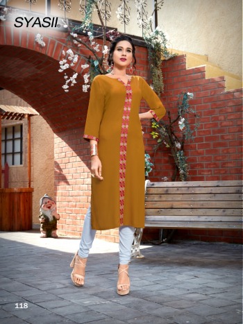 Syasii Maryam Rayon daily wear Kurtis wholesaler