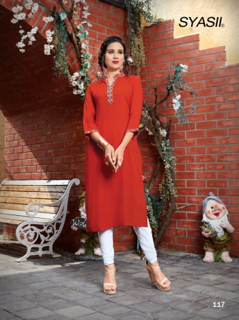 Syasii Maryam Rayon daily wear Kurtis wholesaler