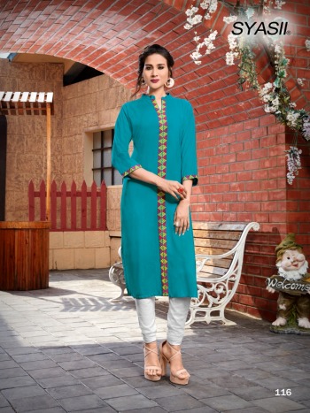 Syasii Maryam Rayon daily wear Kurtis wholesaler